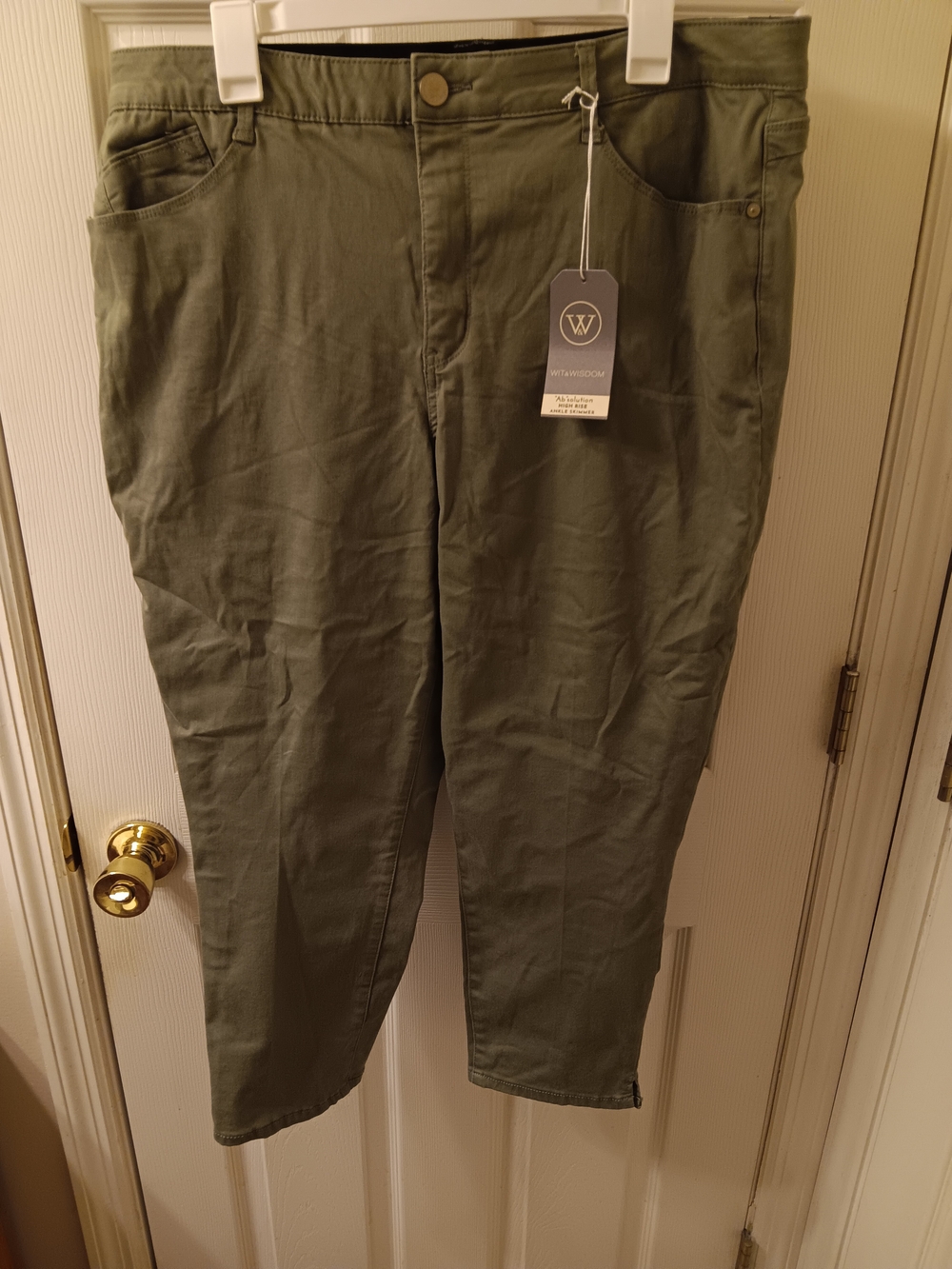 Wit & Wisdom Pants "Ab"solution High Rise Ankle SkimmerPants BrandNew Womensz18